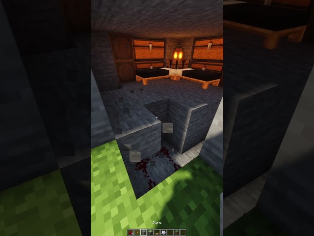 Geheim Gang in Minecraft! #story #tutorial #shorts
