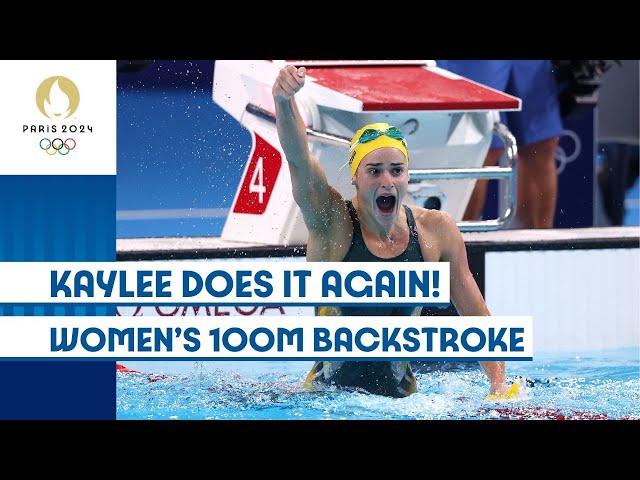 KAYLEE DOES IT AGAIN 🇦🇺 | Women's 100m Backstroke | #Paris2024 Highlights