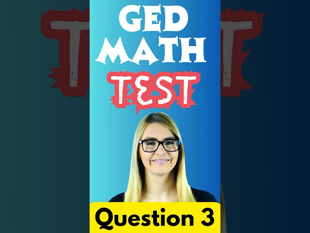 GED MATH TEST PREP - Question 3 - Writing Slope-Intercept Form #gedsection #ged #gedmath