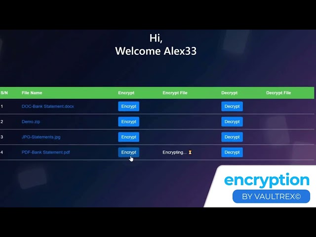VAULTREX | File Encryption
