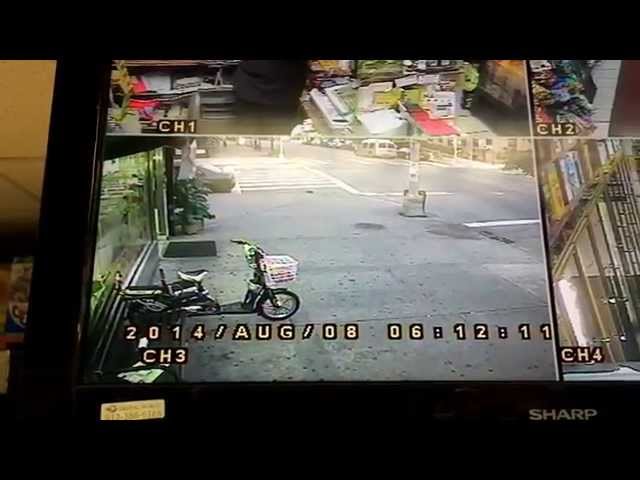 The Van that destroyed my car and fled - Security Cam Footage
