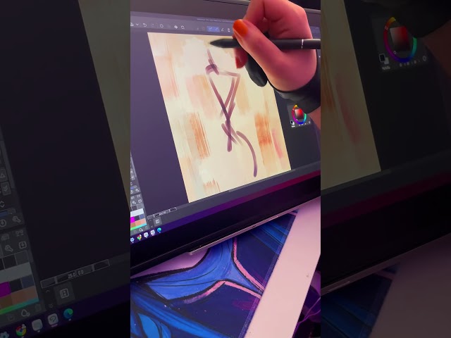 Trying out the Huion Kamvas Pro 16 (2.5K) #art #drawingtablet