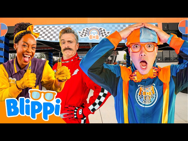Blippi vs Burt Thunderfoot! The Ultimate SPEEDY RACE | Vehicle Special | Educational Videos for Kids