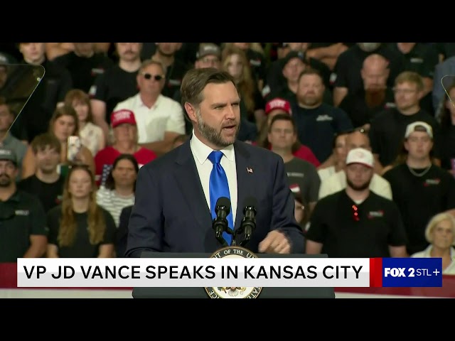 Vice President JD Vance speaks in Kansas City