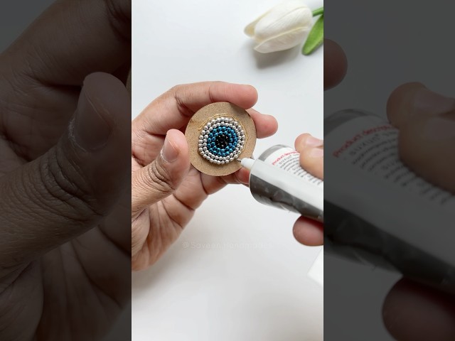 Evil eye ring making at home #shorts #evileye #handmadejewellery #handmaderings #jewellerycraft
