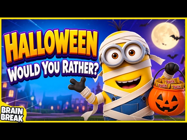 Halloween Would You Rather? Workout | Halloween Brain Break For Kids | This or That | GoNoodle