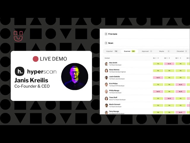 Hyperscan demo - Power-search LinkedIn with AI