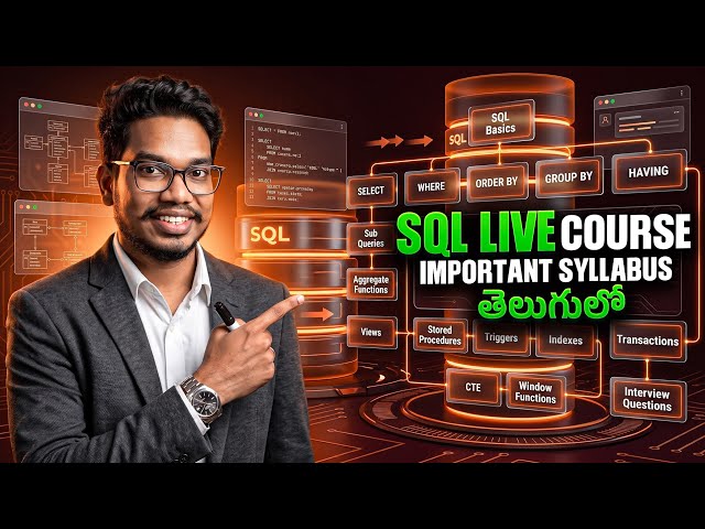 Sql Course in Telugu by PythonLife 