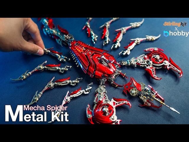Mechanical Scorpion Metal Model Kit | Speed Build | Stirlingkit