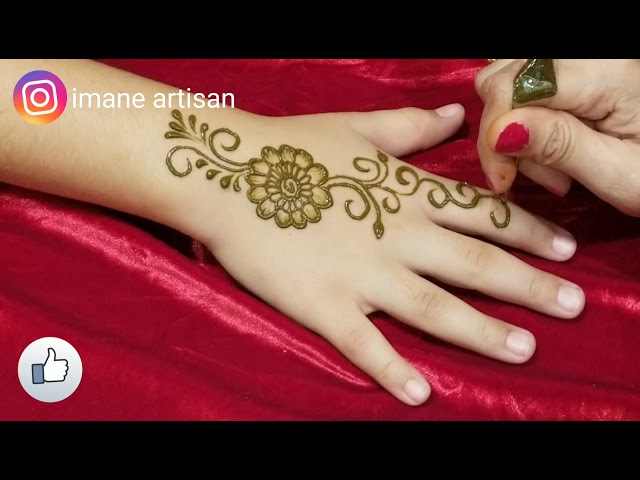 Henna Tutorial: Simple Henna/Mehendi Design for Beginer unique henna art