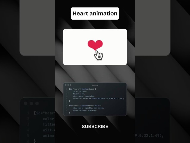Code a Heart Animation #coding #tailwindcss #css #html #htmlcss