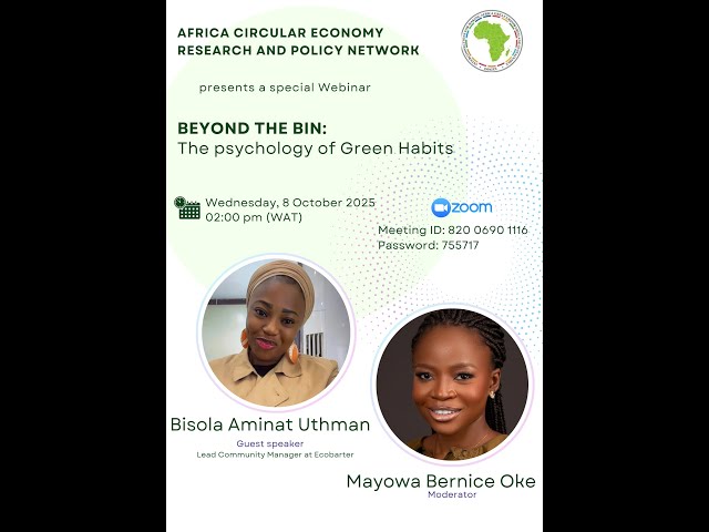 Special Webinar - Beyond the Bin: The psychology of Green Habits