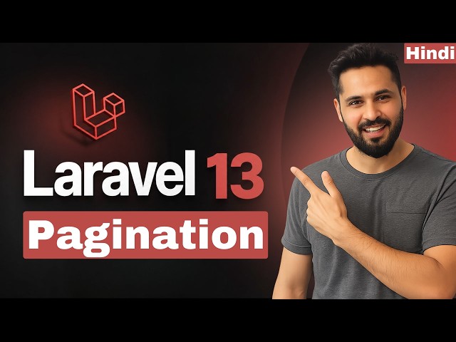 Laravel 13 Tutorial in Hindi #48 Pagination | Display Database Records Page by Page