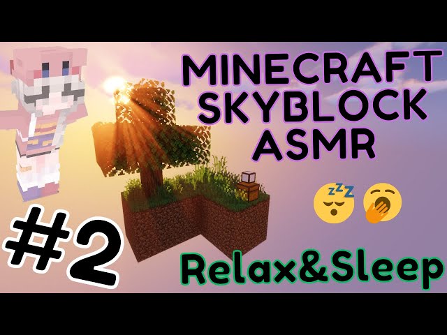 Minecraft Skyblock ASMR #2 😴🥱Expanding the island & completing quests... #cozy #asmr #minecraftasmr
