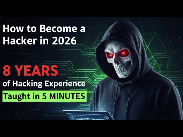 How to Become a Hacker in 2026 | 8 Years of Hacking Experience taught in 5 Minutes