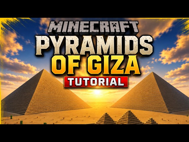 Minecraft Tutorial: How to build the Pyramids of Giza