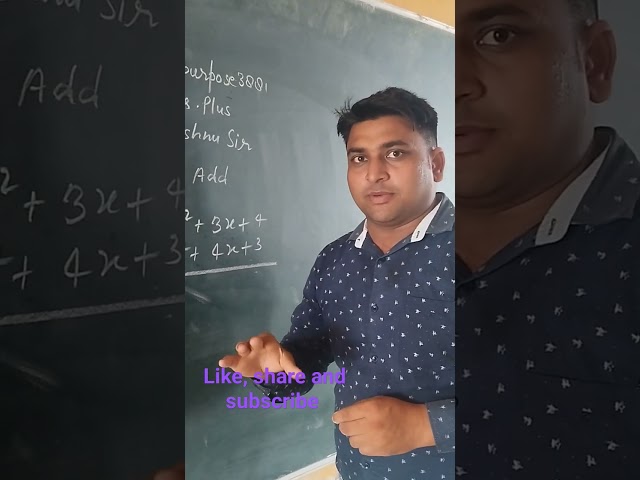 Algebraic Addition #shorts