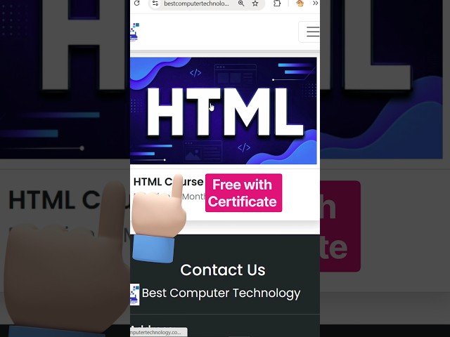 Learn HTML FREE in 60 Seconds! 🔥 Get Certificate Too