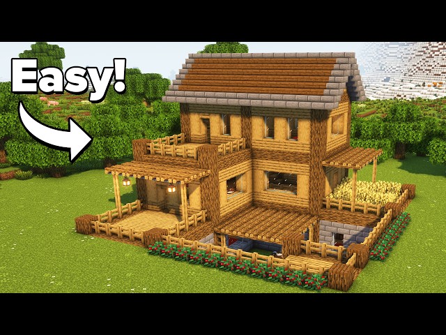 Minecraft: How to build a Starter House for Survival | Tutorial🏠