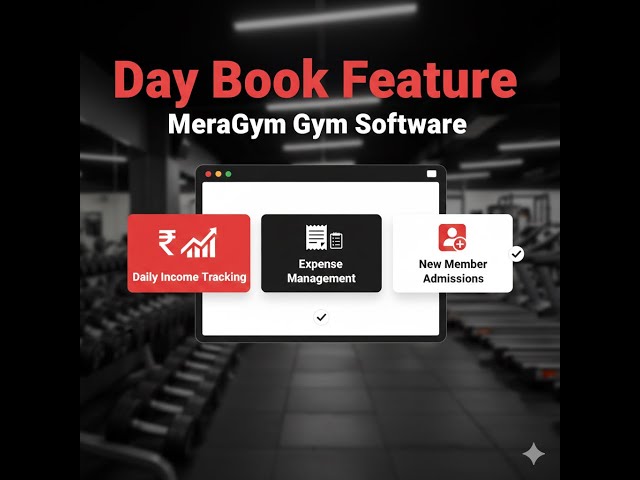 Daybook Feature in Gym Software | Gym Management Software | Gym Management App | MeraGym