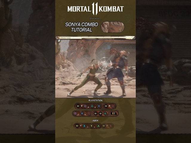 Sonya Combo Tutorial MK11 - 357.68 🔥