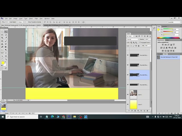 Class 18 How to Create A4 Size Pumflet using Adobe PhotoShop