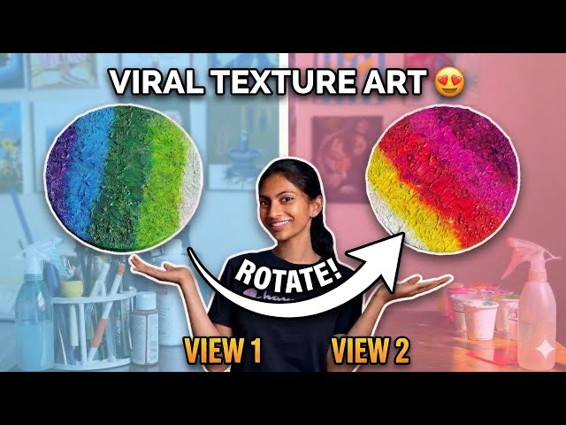 Same Painting… 2 Different Moods 😳 | Satisfying Texture Art Tutorial for beginners