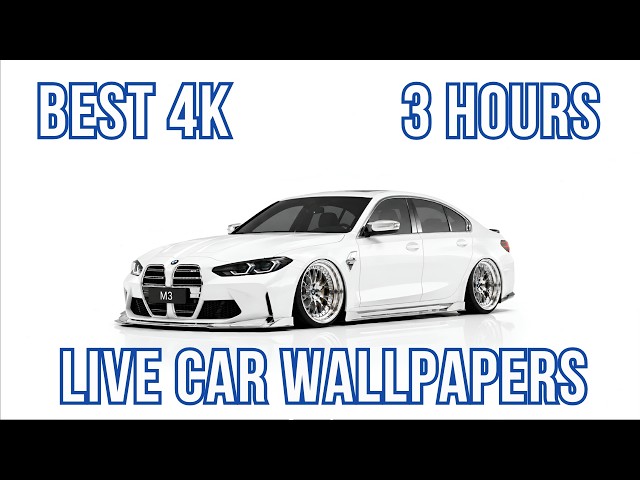 BMW M3 Swiss Spec White Live Wallpaper 4K | Clean Luxury Aesthetic (3 Hours)
