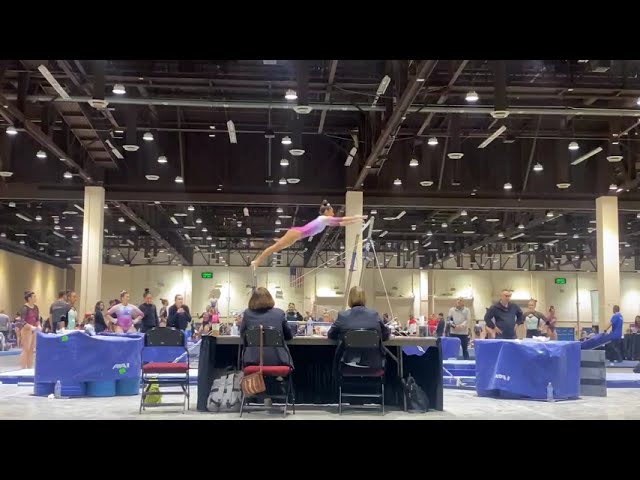 Level 9 Uneven Bar Routine - Western Regionals 9.675