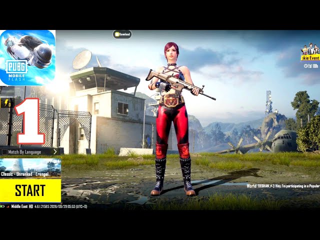 PUBG MOBILE FLASH GAMEPLAY ANDROID Part1🔥