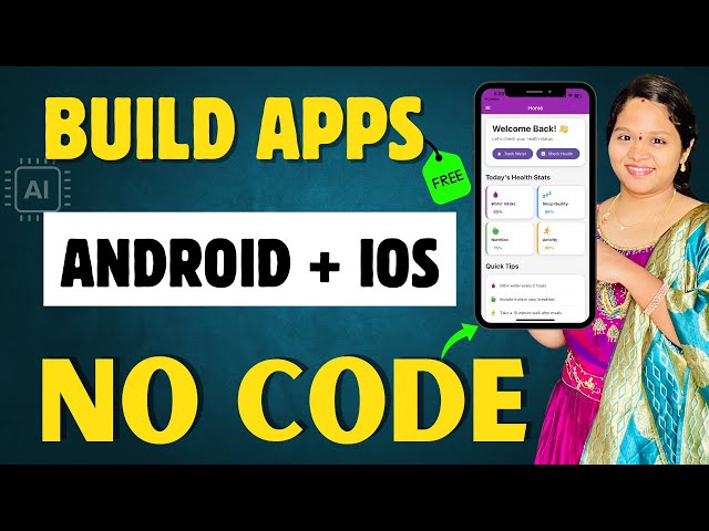 How to create an APP WITHOUT CODING for FREE in both Android & IOS | Build an APP with no code