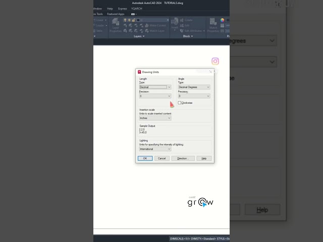 SET DRAWING UNITS IN AUTOCAD BY ONE CLICK #autocadtutorial18 #autocadstudio