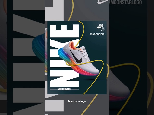Professional Sneaker Banner Design | Adobe Photoshop #nikeshoes #bannerdesign #trendingshorts