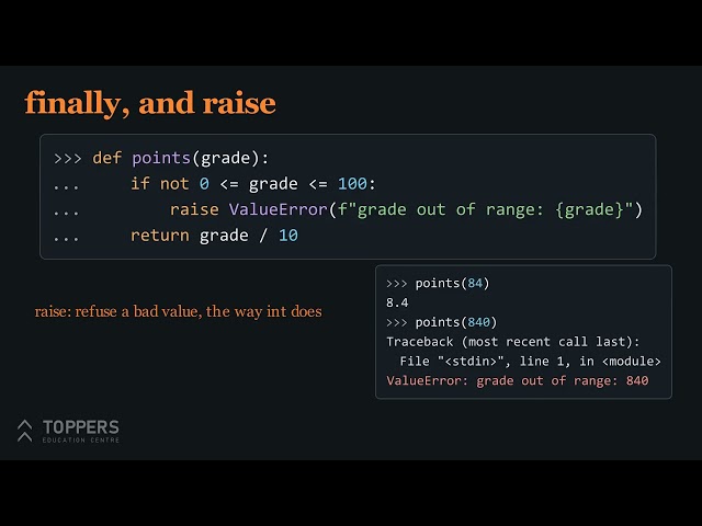 12. Exceptions | Python Programming