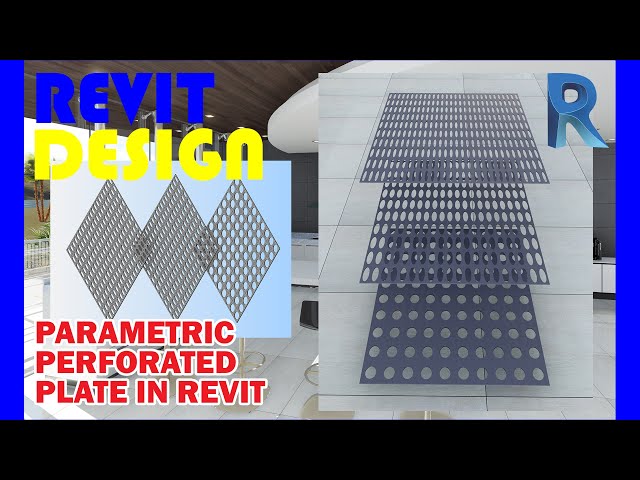 RD073. How to make Parametric Perforated Plate or Panel in Revit.