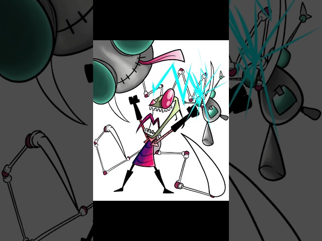 Local screaming green anomaly gets drawn by freak for the 10th time #InvaderZim #nickelodeon