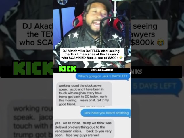 DJ Akademiks BAFFLED after seeing the TEXT of the guys who SCAMMED Boosie 😭 #djakademiks #boosie