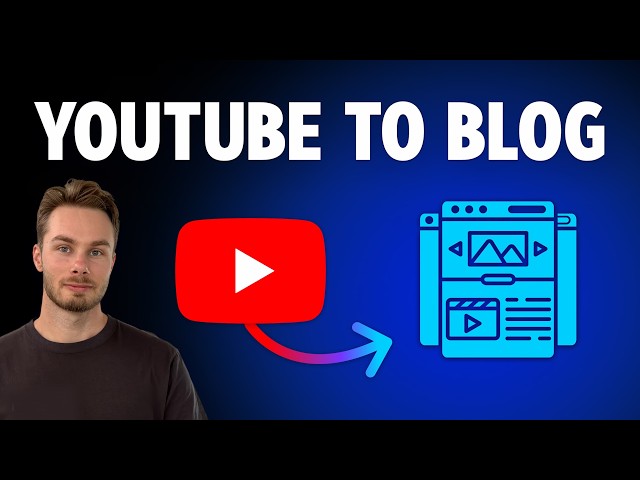 My Youtube to Blog Post Workflow (using Claude)