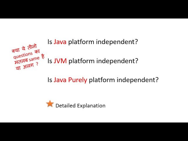 Is JVM platform independent?