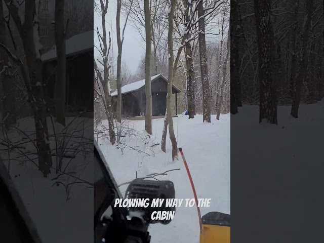 #offgridcabin #wintersnow #cabin