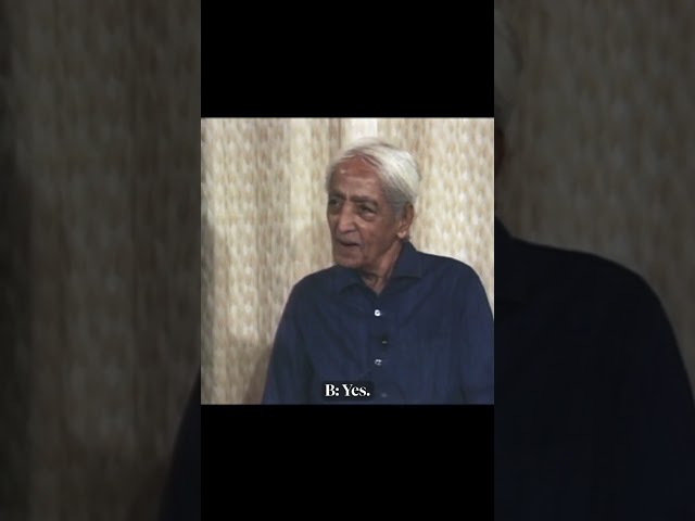 What is your background? | Krishnamurti