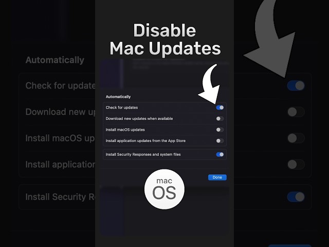 Turn Off Auto Updates on MacOS