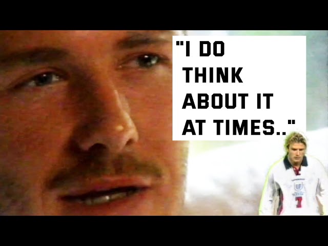 David Beckham's sending off. The fallout