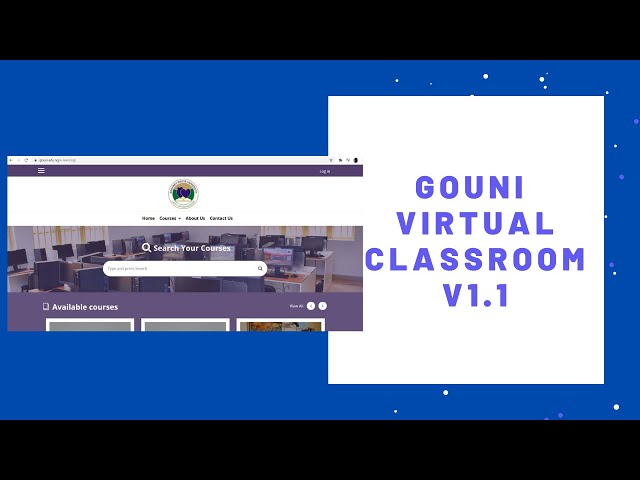 HOW TO USE GOUNI VIRTUAL CLASSROOM V1.1