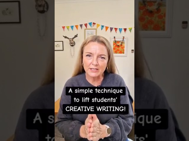 #Englishteachers, a simple trick to improve students' #creativewriting #ela #writingskills