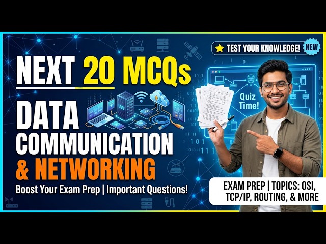 Data Communication & Networking Next 20 MCQs | Exam Preparation | FPSC test preparation