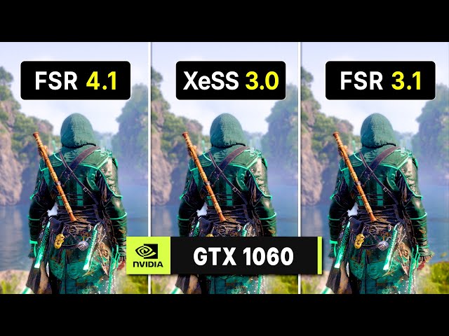 FSR 4.1 vs XeSS vs FSR 3.1 - GTX 1060 6GB Performance Test