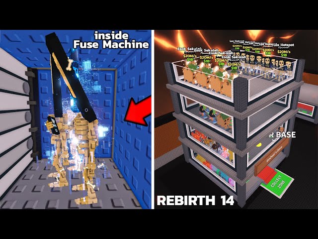 ROBLOX i was inside Fuse Machine - Lucky Secret-Rebirth 14 - Steal a brainrot - Tung Tung Tung Sahur