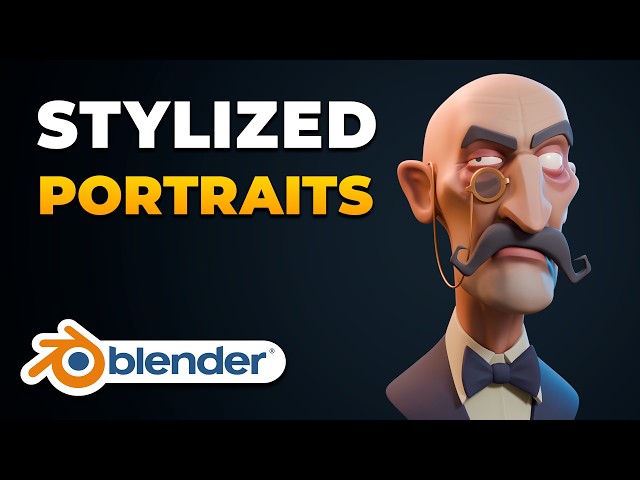 How I Sculpt Stylized Character Portraits in Blender | My 3D Workflow