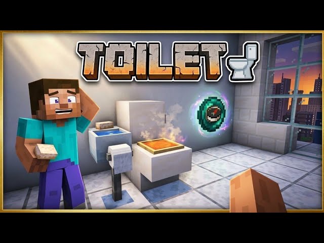 Build a toilet just 30 second! | Build & review | #minecraft #tutorial #viralvideo 